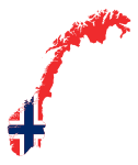 Norway Map Flag